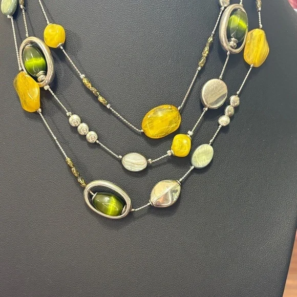 New York & Company Multicolor Beaded Necklace - Picture 2 of 3